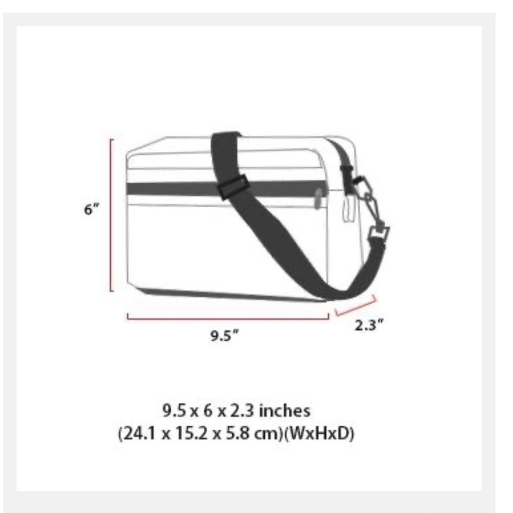 NEW MANHATTAN PORTAGE BLACK JOGGER L BAG - Picture 6 of 6